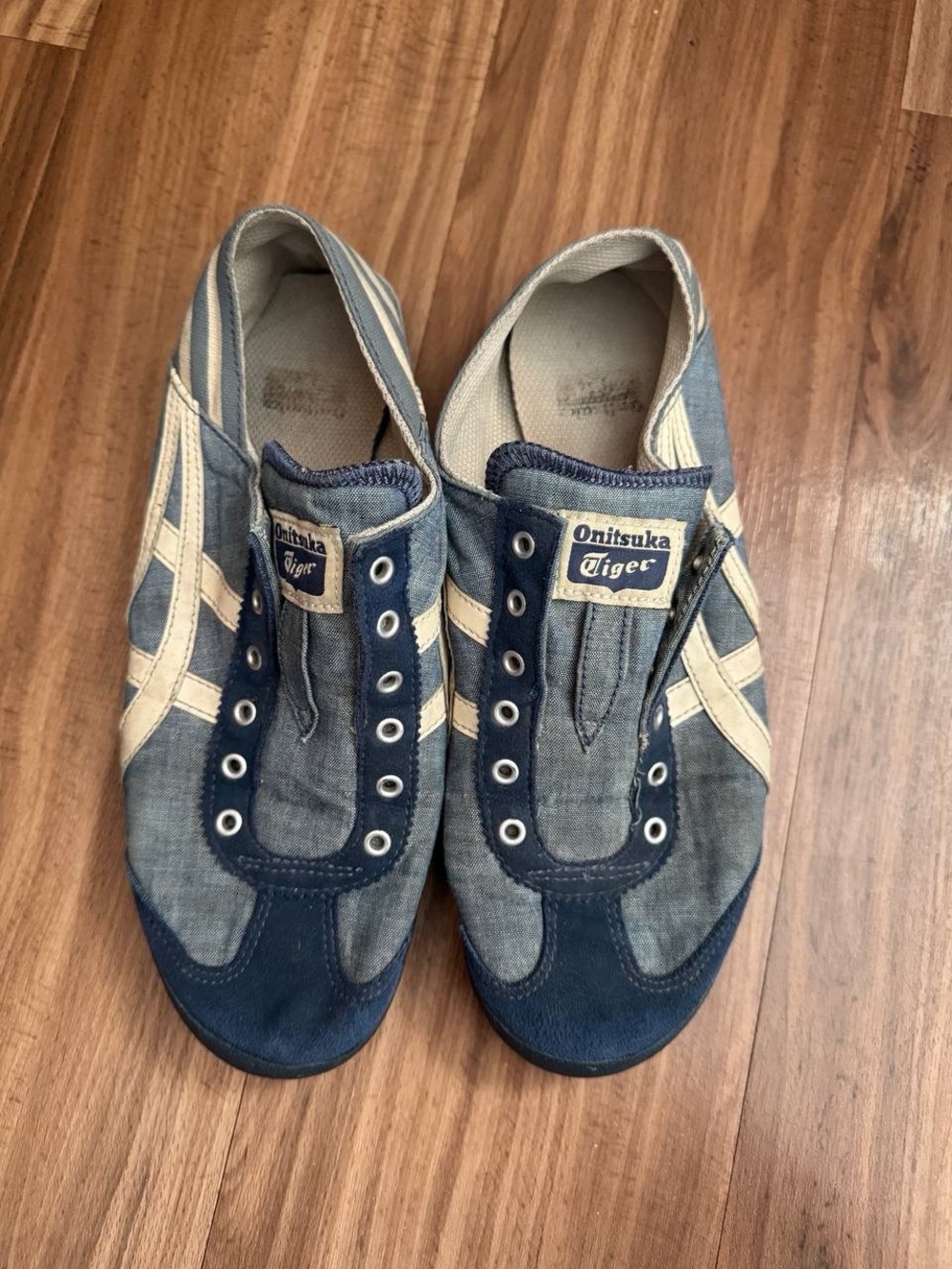 Onitsuka Tiger Mexico 66 SD Indigo Denim Color Block Sneakers US 6